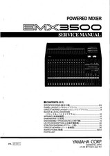 Service Manuel D'Instructions pour Yamaha EMX-3500