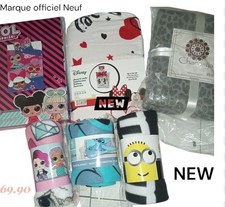 Lot De 6 Pièces Neuf 2 Parure + 4 Plaid  Disney Stitch,Les Minnions,Lol Surprise