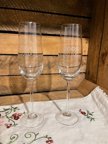 Flutes champagne année - 2, à