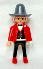 PLAYMOBIL CIRCUS CIRQUE - HOMME MAGICIEN HABILLÉ EN ROUGE ET NOIR- 5023 GEOBRA