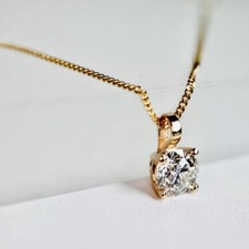 Pendentif diamant solitaire - diamant,
