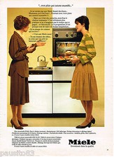 PUBLICITE ADVERTISING 055  1982  MIELE  four table cuisson LES ENCASTRABLES