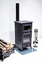 Poêle à bois, poêle en fonte avec four, cuisinière