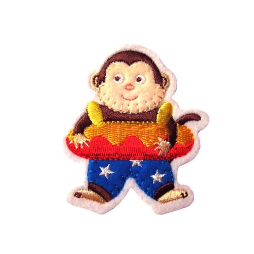 Sticker ecusson singe nageur - ecusson,
