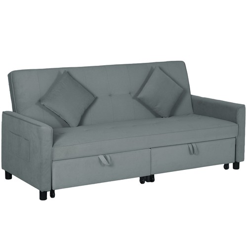 Homcom canapé convertible - canapé,