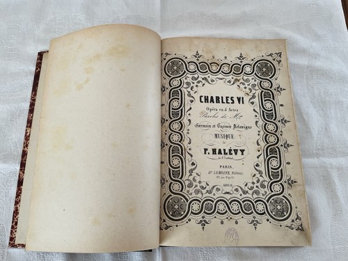 Ancien livre partition - livre,