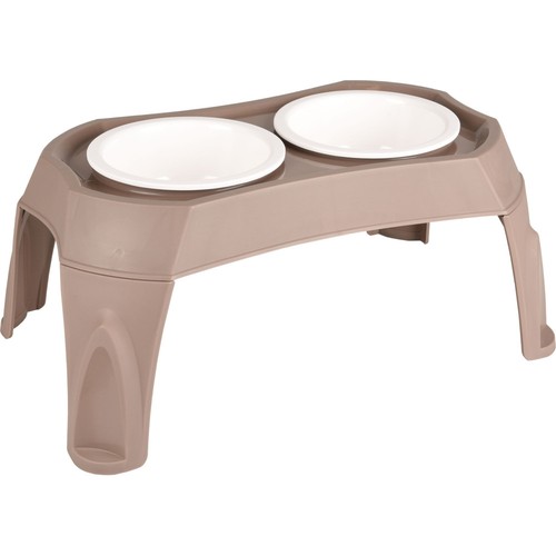 Gamelle double sur pieds mangi - gamelle,