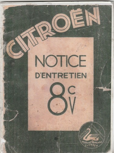 Notice entretient pour citroen