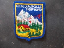 COL DE LA FAUCILLE MONT ROND chalet téléphérique insigne coudre tissu montagne !