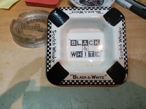Cendrier whisky black white - ,