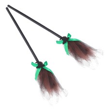  2 Pcs Balai D'Halloween De Sorcière Pour Une Fête D'Halloween Broomstick