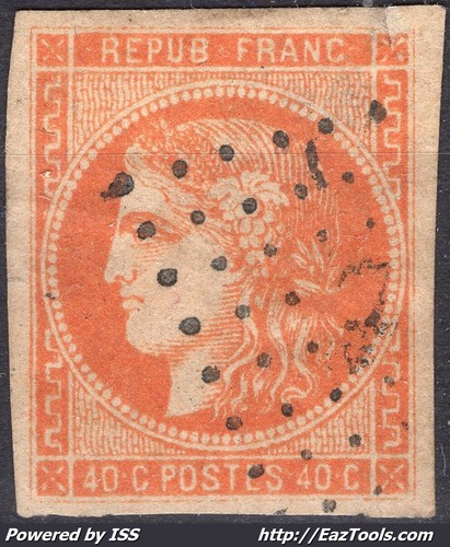 France bordeaux 40c orange - orange, n°