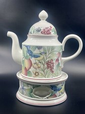 Cafetière Villeroy & Boch Catalina vintage réchaud porcelaine Allemagne