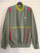 Sweat Adidas Ventex Kaki Vintage Trefoil Acrylique 80'S Tracksuit - 180 / L
