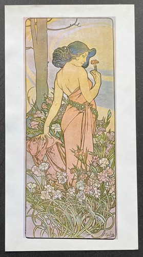 Oeillet par alphonse mucha - alphonse,