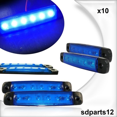 10x feux gabarit led - led, bleu