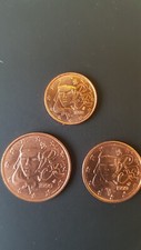  Euros, France, Lot 3 pièces