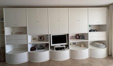 Ensemble Meuble TV Paroie Armoire de Rangement Salon et Bibliothèque