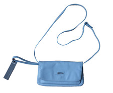 Sac en cuir bleu ciel IKKS