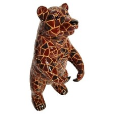 Figurine de l'ours brun en résine Multicolore