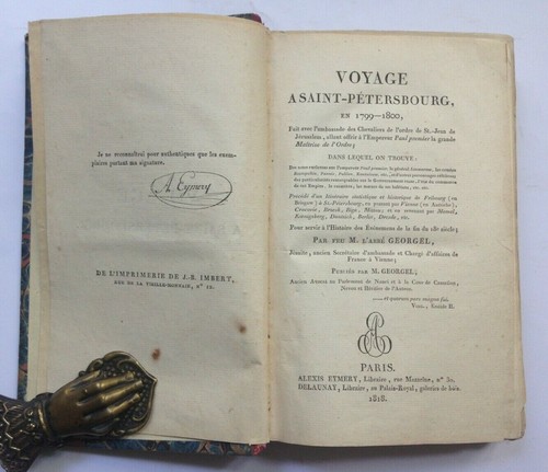 Georgel 1818 voyage - georgel,