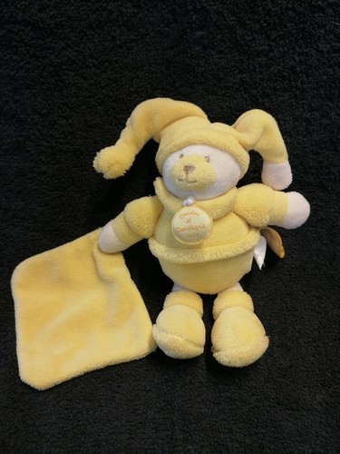 Doudou peluche ours - peluche, blanc