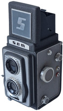 SEM Semflex Joie de vivre 4,5 ( Type 52 ) , appareil photo argentique ancien.