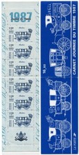 Timbre France Carnet  BC2469A** Journée du timbre 1987 non pliée