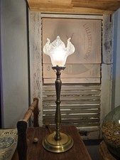 Lampe À Poser Pied Laiton Et