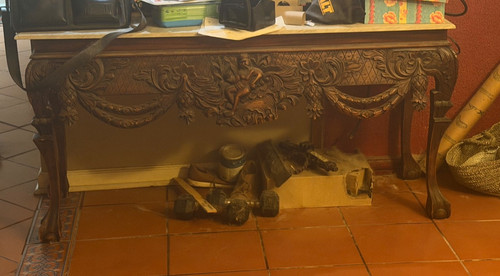 Table antique - table,