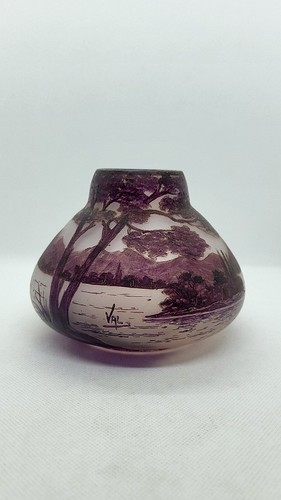 Vase pate verre signe - en,