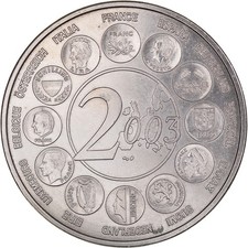 France, Médaille, L'Europe des XV, Essai, 2003, Monnaie de Paris, STGL