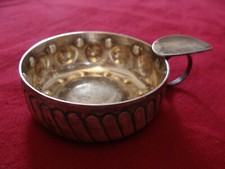 Tastevin en métal argenté