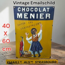 Vintage CHOCOLAT MENIER Plaque