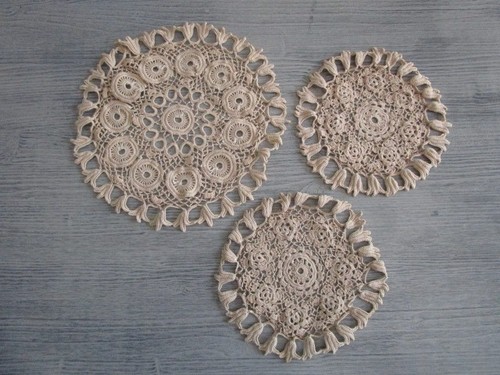 Lot napperons anciens - lot, 3