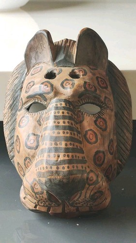 Masque décoratif jaguar - masque,
