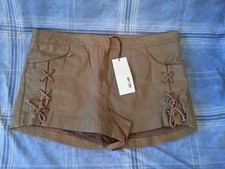 BEL AIR short en cuir d'agneau