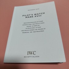Véritable IWC Ref.3270 Pilot Watch MARK XVIII 18 notice manuelle #462