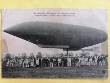 CPA 1910 CAMP de CHÂLONS BALLON DIRIGEABLE " LEBAUDY " AÉRONEF AIRSHIP AIRCRAFT