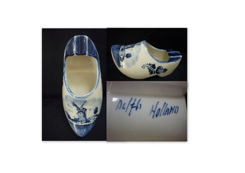 Gros cendrier sabot faience - en,