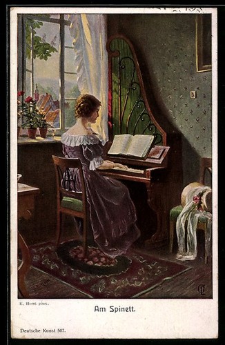 Carte postale artiste jeune - postale,