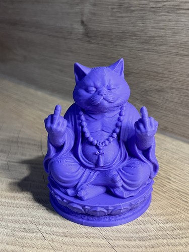 Chat bouddha violet cm - bouddha, 8