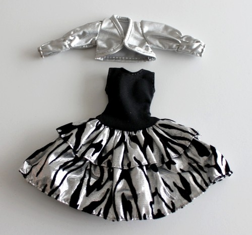Robe soirée noir argent - de,