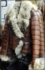 Veste en cuir véritable et