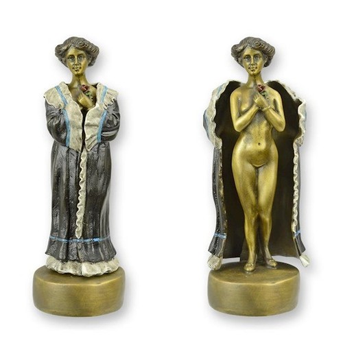 Sculpture bronze dame - sculpture,