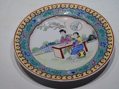 Ancienne assiette émaillée - ancienne,