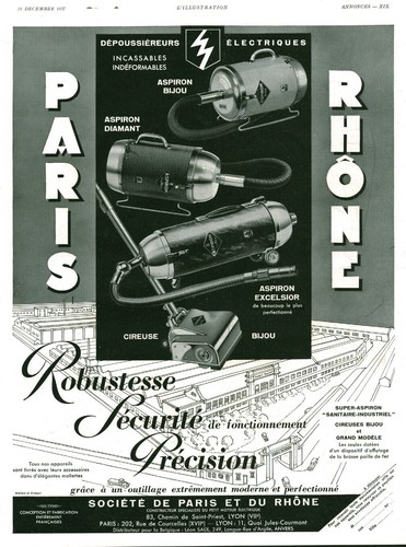 Publicité ancienne aspirateur