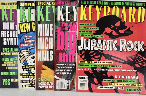 Vtg lot keyboard - vtg, magazine