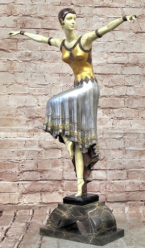 Sculpture bronze danseuse - bronze,