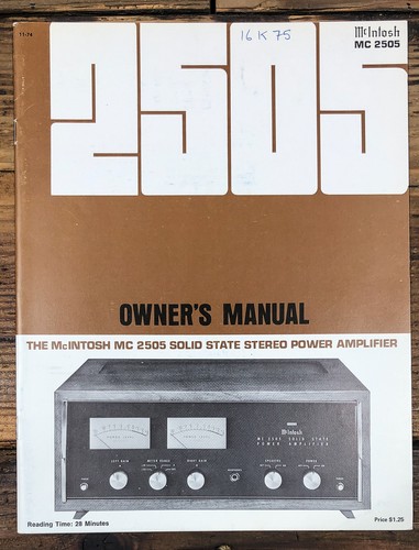 Mcintosh 2505 - mc, mc-2505
